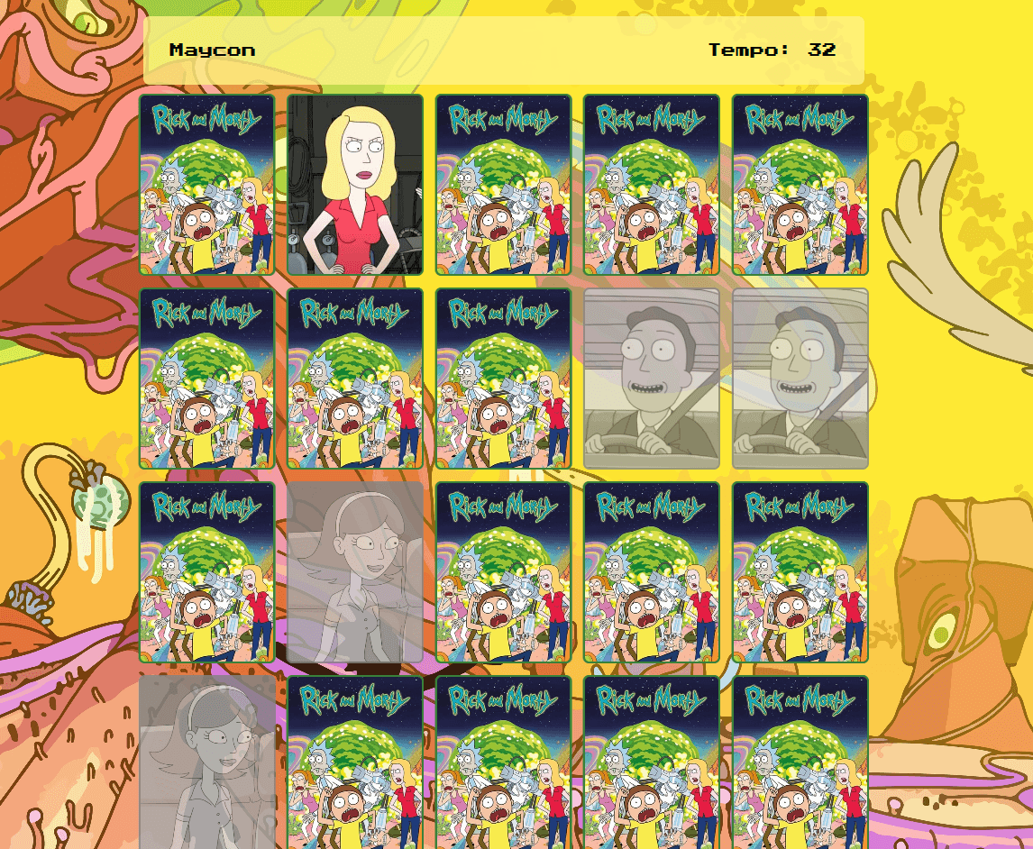 🧠 Jogo da Memória - Rick and Morty